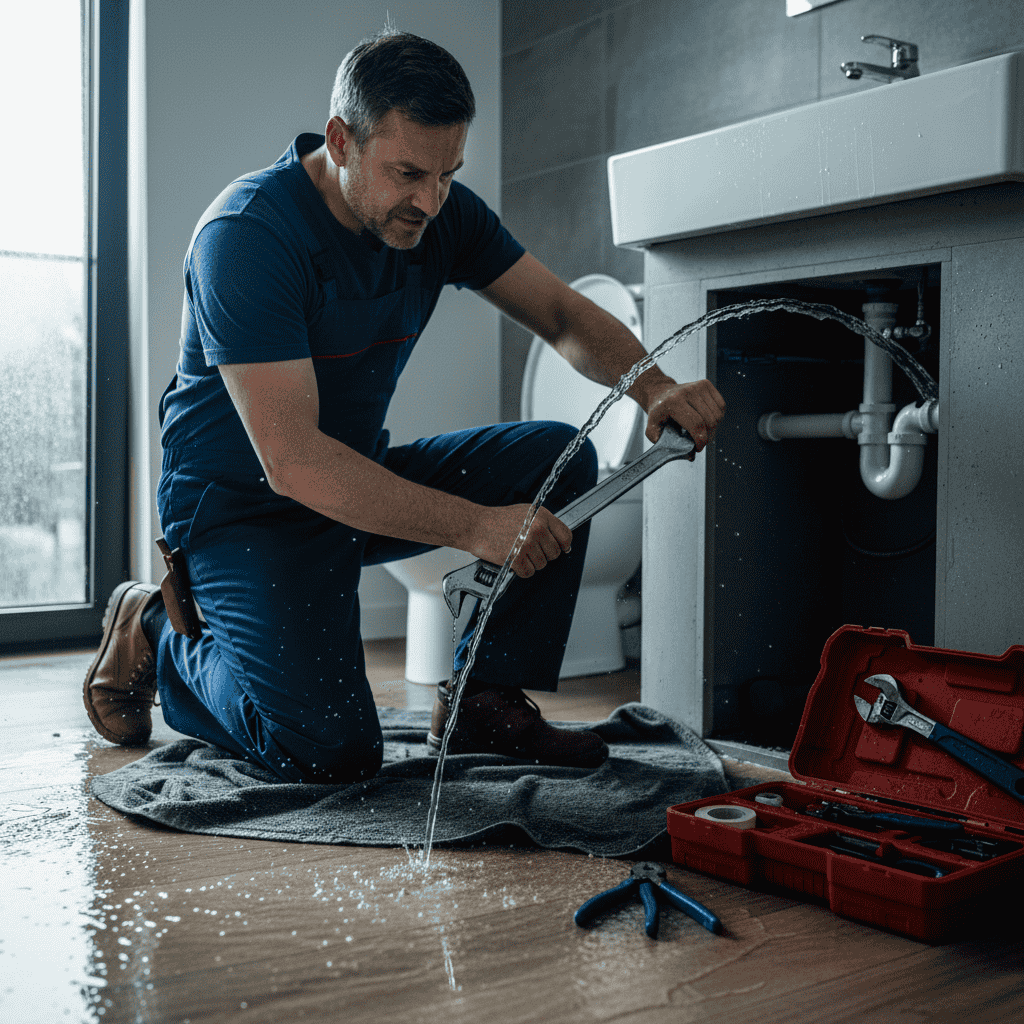 Aansluiting van spoelbakken